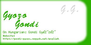 gyozo gondi business card